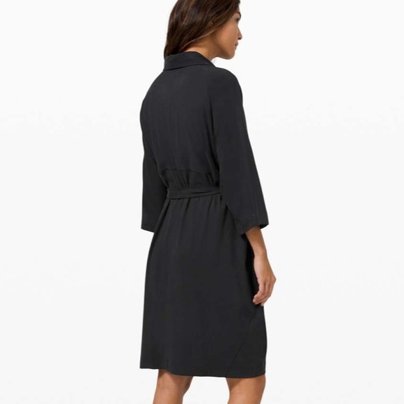 Lululemon perfectly poised cupro blend oversized shirt dress - Picture 7 of 12